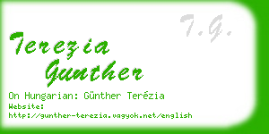 terezia gunther business card